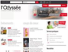 Tablet Screenshot of odyssee-culture.com